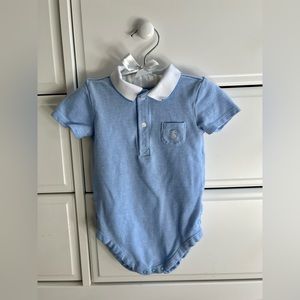 Janie and Jack Baby Bunny Pique Polo Bodysuit - 12-18 months